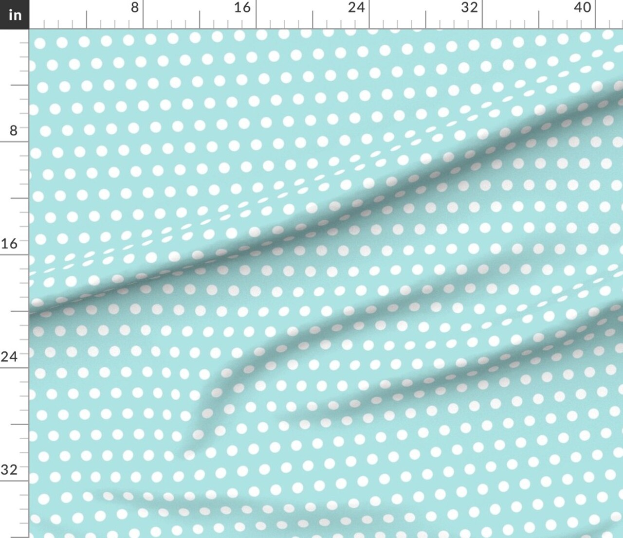 Blue Polka Dots Retro Groovy Pale 90 S Bright Medium Scale Neon Custom Printed Fabric by Spoonflower Various Fabrics by the Yard or Fat Quarter